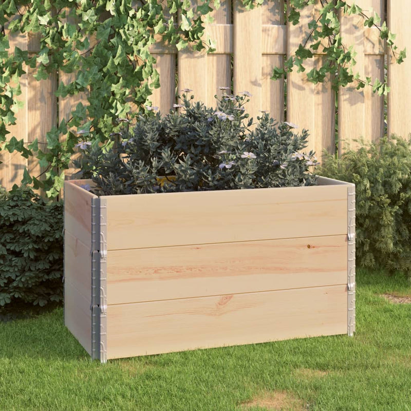 Load image into Gallery viewer, Vidaxl 3 st plantenbakken verhoogd 50x100 cm massief grenenhout