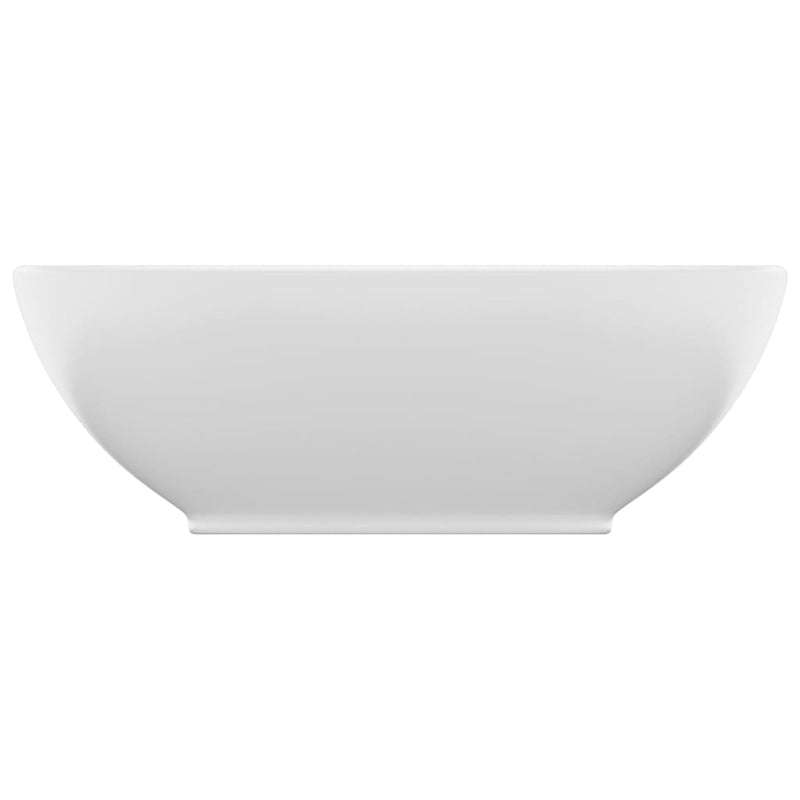 Load image into Gallery viewer, Vidaxl wastafel ovaal 40x33 cm keramiek matwit