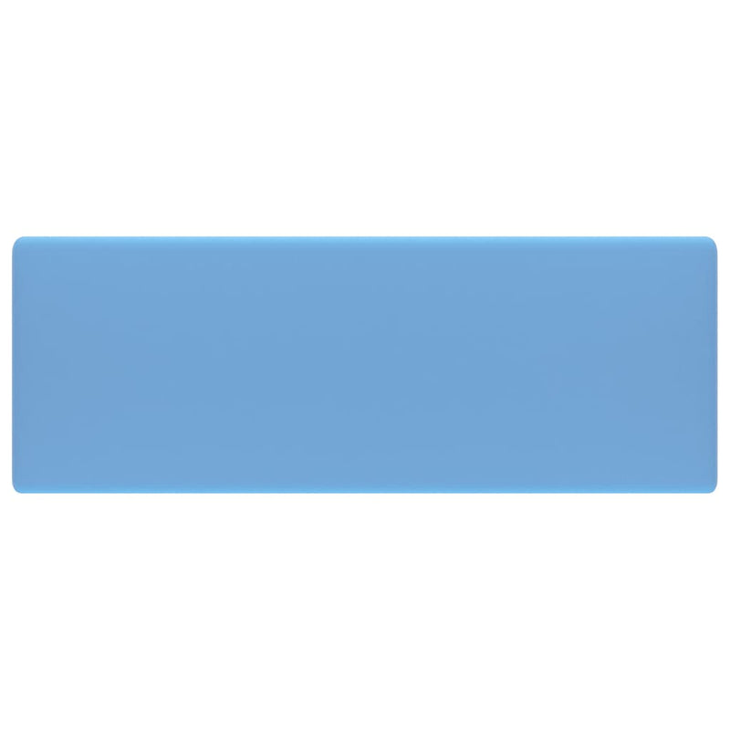 Load image into Gallery viewer, Vidaxl wastafel met overloop vierkant 41x41 cm keramiek mat lichtblauw