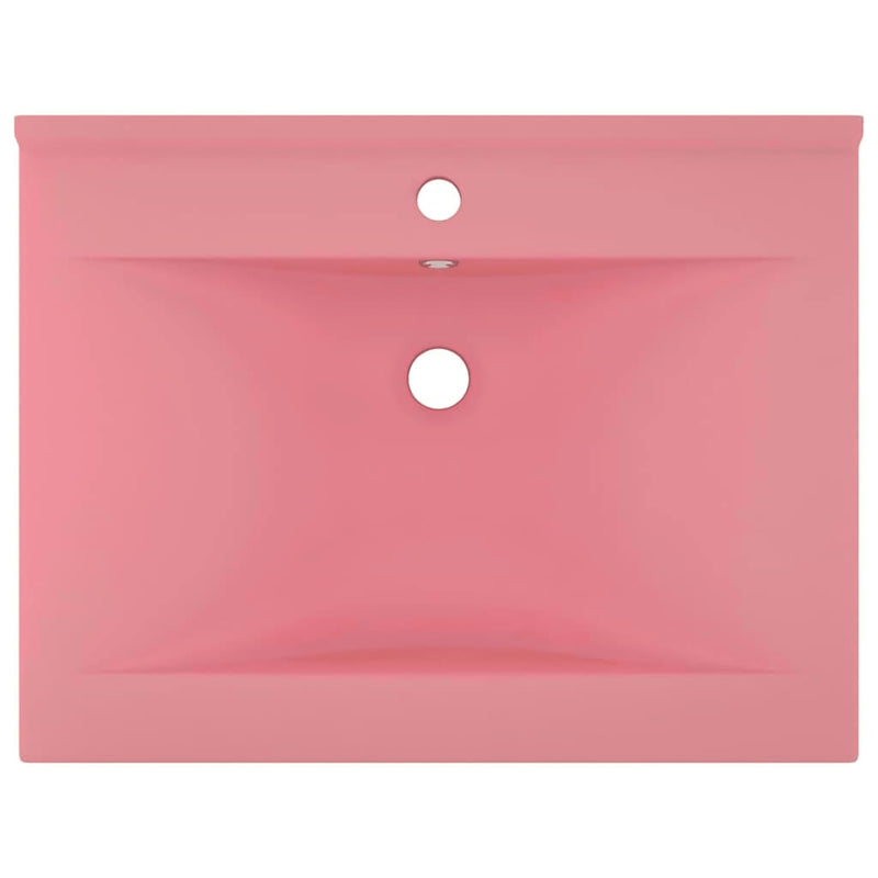 Load image into Gallery viewer, Vidaxl wastafel met kraangat 60x46 cm keramiek matroze