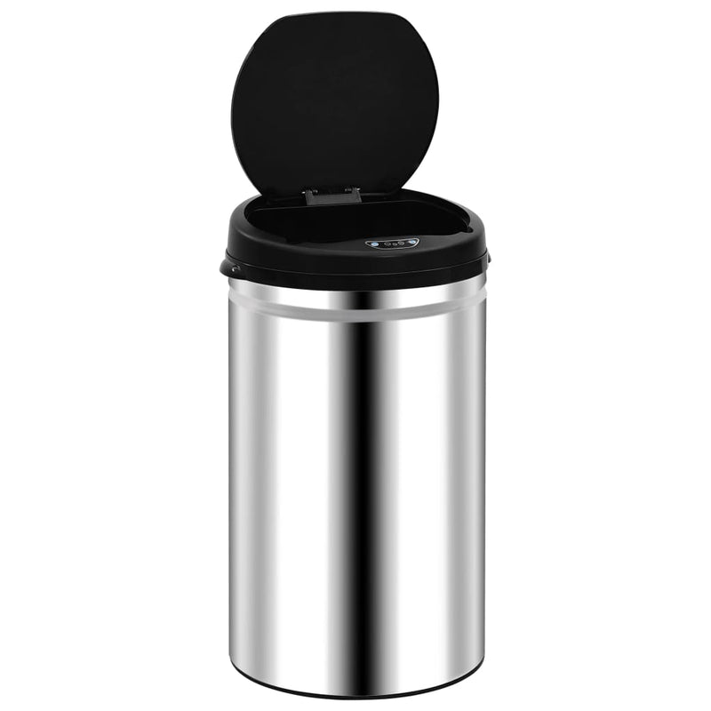 Load image into Gallery viewer, Vidaxl prullenbak met automatische sensor 40 l roestvrij staal