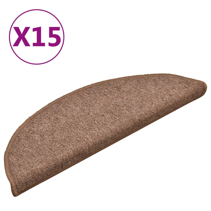 Load image into Gallery viewer, Vidaxl trapmatten 15 st 56x17x3 cm bruin