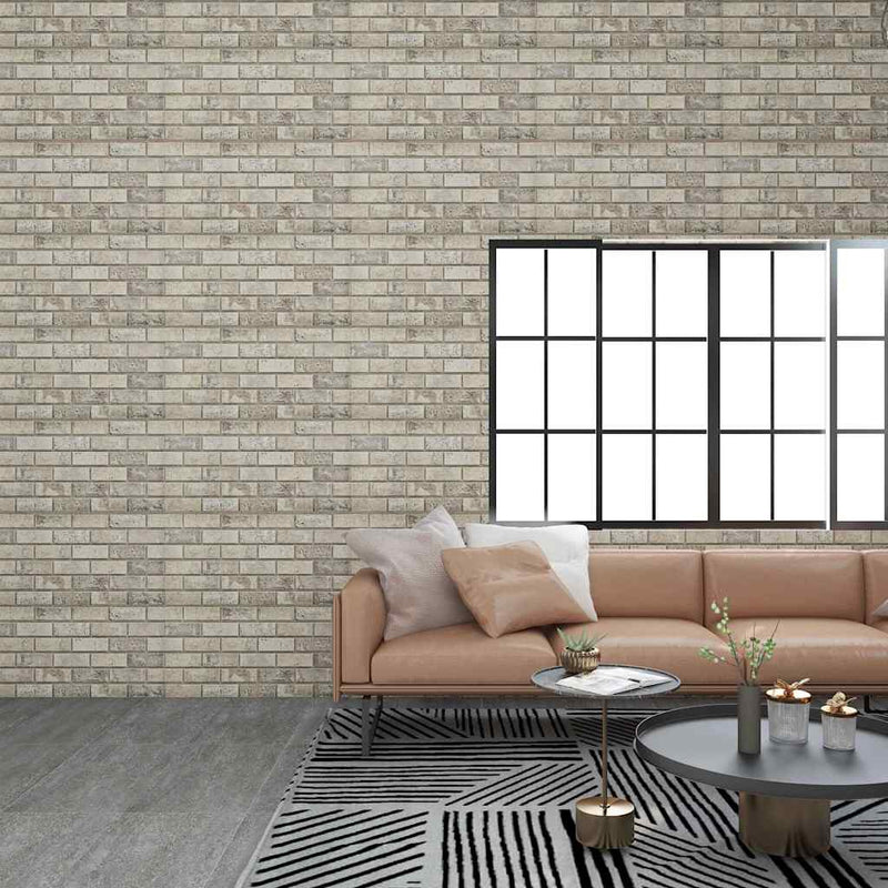 Load image into Gallery viewer, Vidaxl 10 st wandpanelen 3d zandkleurige baksteen eps