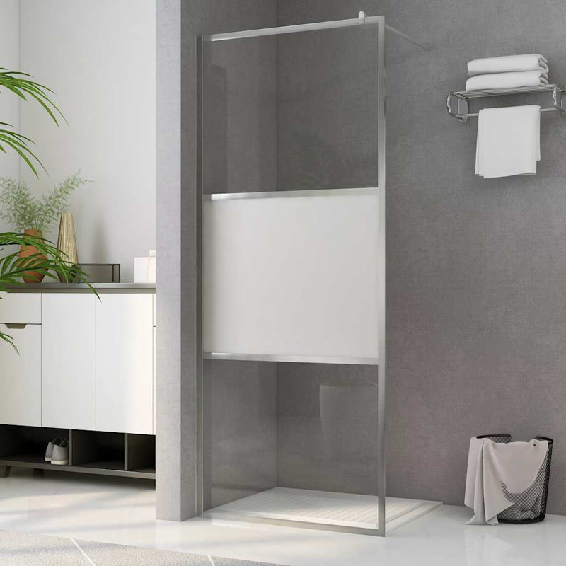 Load image into Gallery viewer, Vidaxl inloopdouchewand halfmat 90x195 cm esg-glas