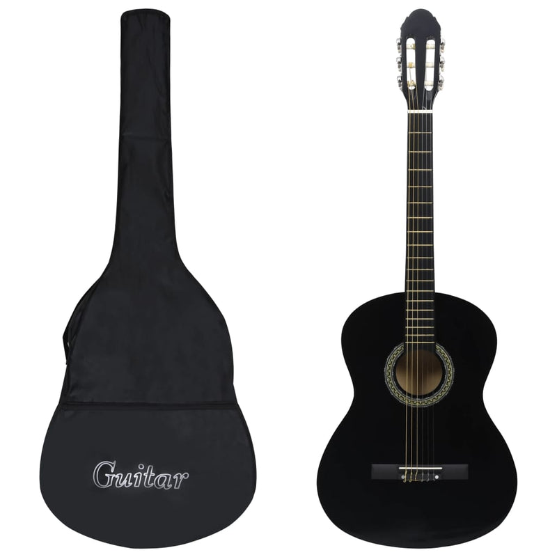 Load image into Gallery viewer, Vidaxl gitaar klassiek beginner met tas 4 4 39 zwart