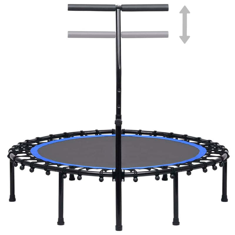 Afbeelding laden in galerijviewer, VidaXL Fitnesstrampoline met handgreep 122 cm