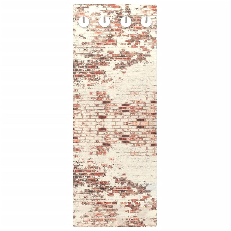 Load image into Gallery viewer, VidaXL Wandkapstok stenen muur 80x30 cm gehard glas
