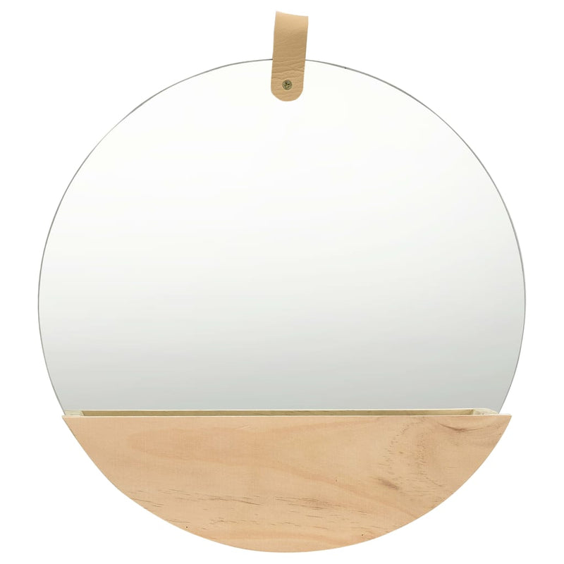Load image into Gallery viewer, VidaXL Wandspiegel 35 cm massief grenenhout