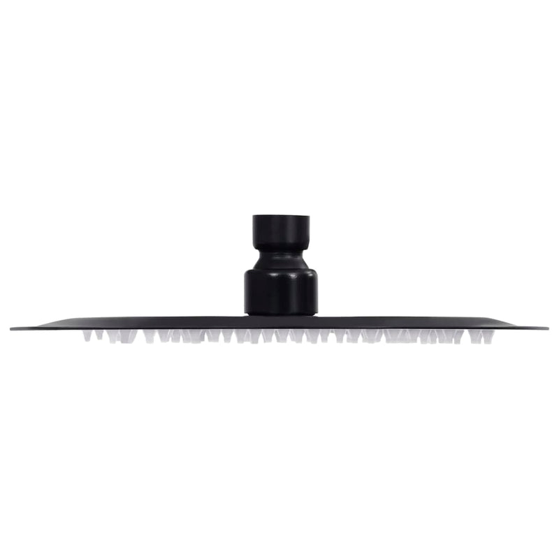 Load image into Gallery viewer, Vidaxl regendouchekop rond 20 cm roestvrij staal zwart