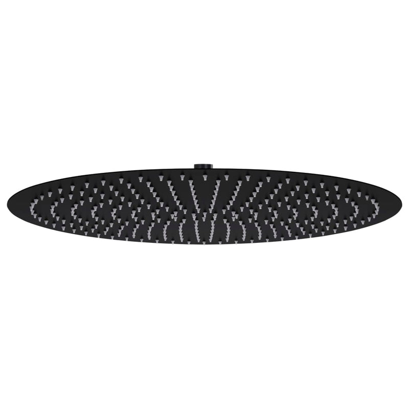 Load image into Gallery viewer, Vidaxl regendouchekop rond 50 cm roestvrij staal zwart