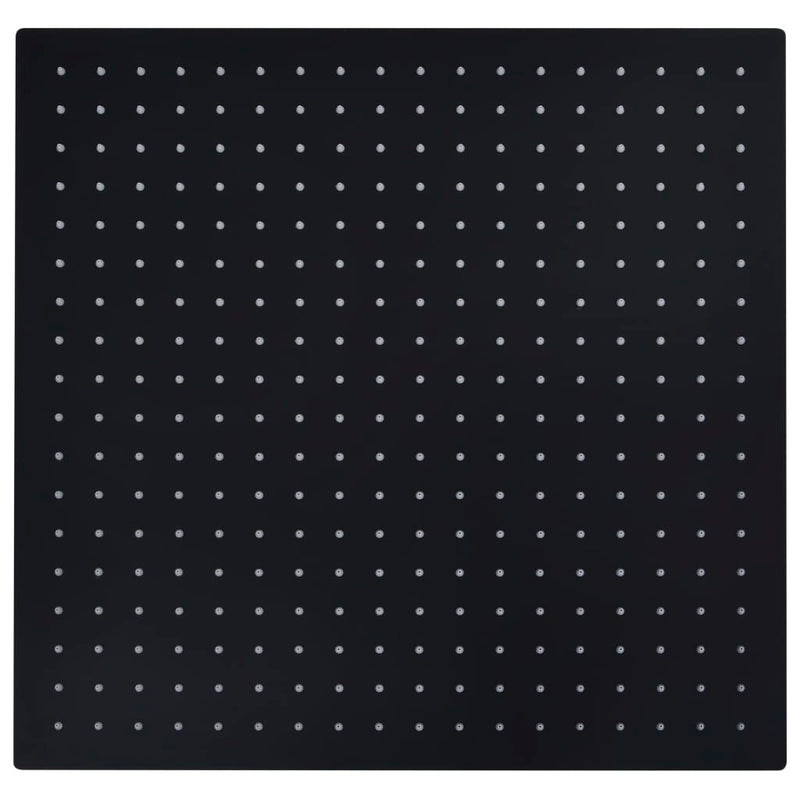 Afbeelding laden in galerijviewer, Vidaxl regendouchekop vierkant 50x50 cm roestvrij staal zwart