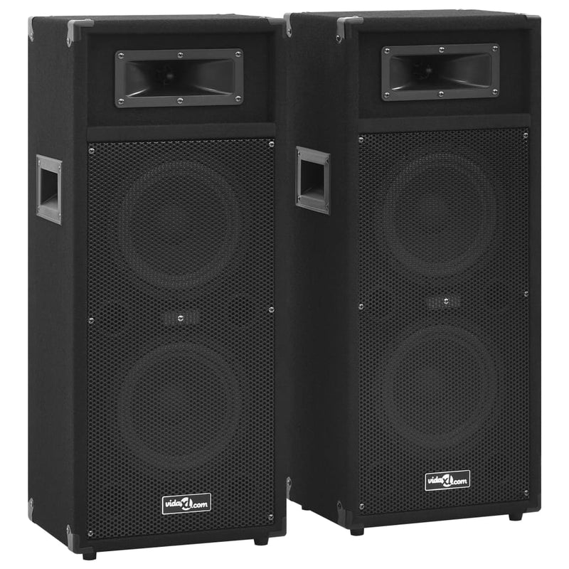Load image into Gallery viewer, Vidaxl hifi-podiumluidsprekers 2 st passief professioneel 1000 w zwart