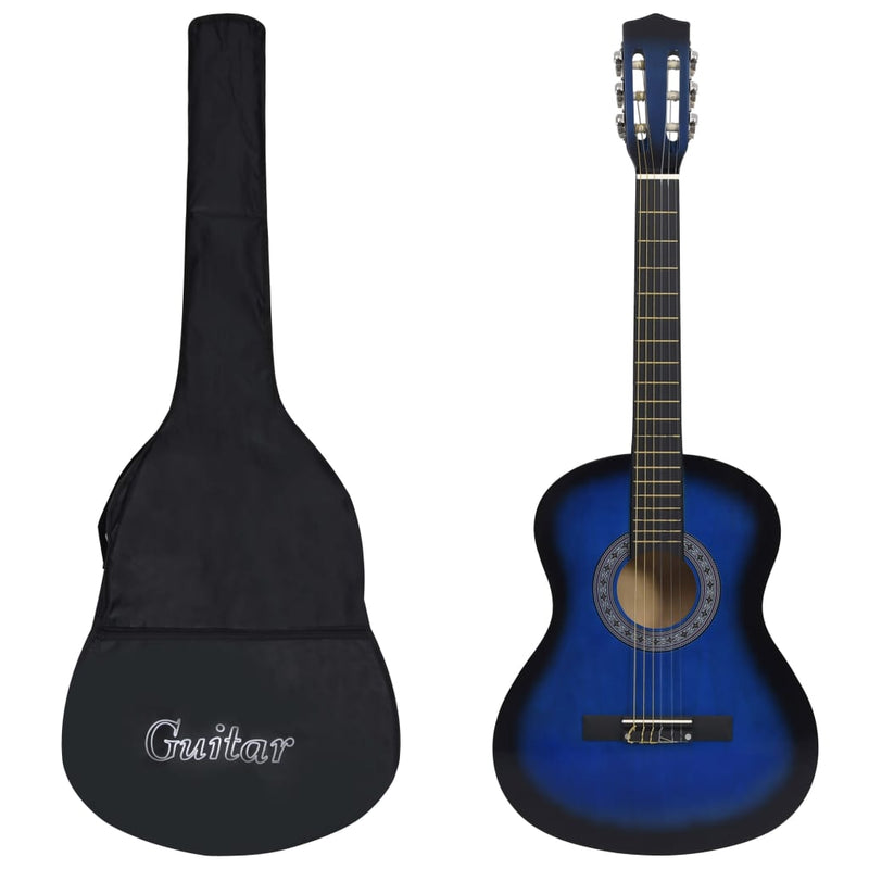 Load image into Gallery viewer, Vidaxl gitaar klassiek beginner met tas 3 4 36 blauw