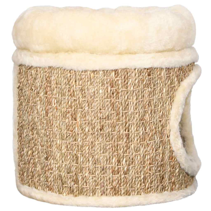 Load image into Gallery viewer, Vidaxl kattenhuis met luxe kussen 33 cm zeegras