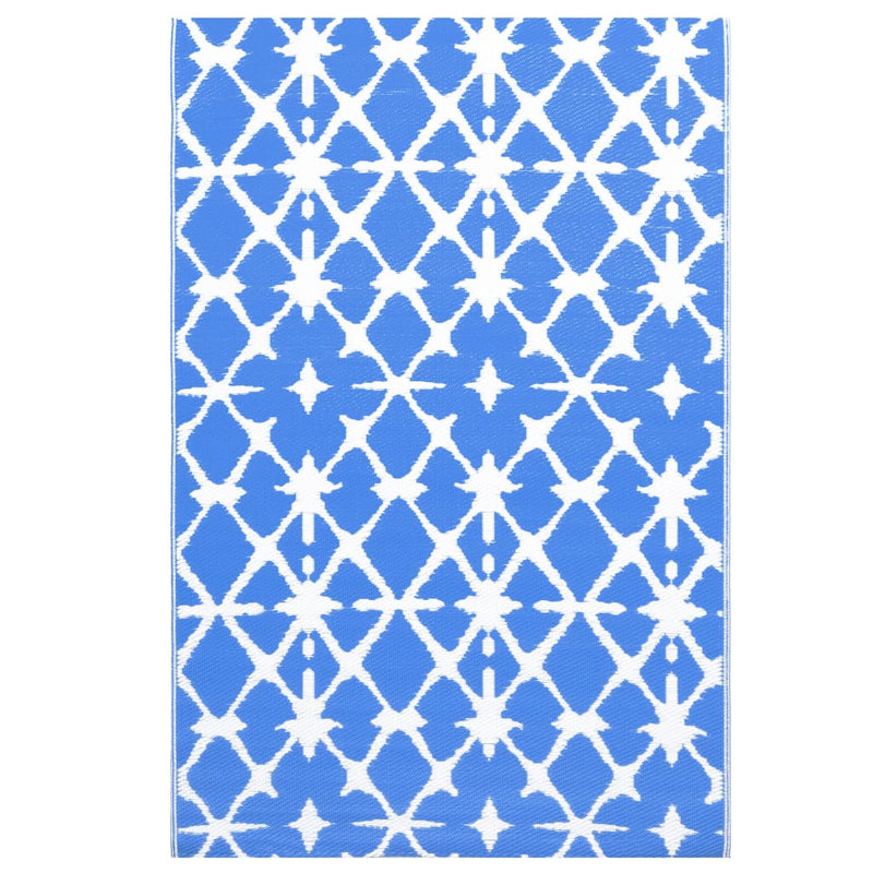 Load image into Gallery viewer, Vidaxl buitenkleed arakil 190x290 cm pp blauw en wit