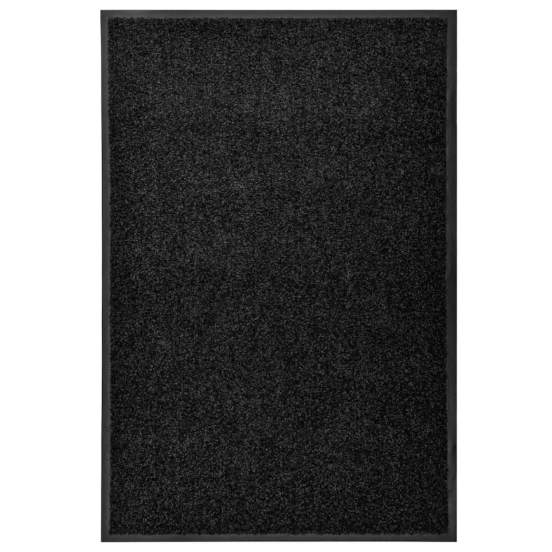 Load image into Gallery viewer, Vidaxl deurmat wasbaar 60x90 cm zwart