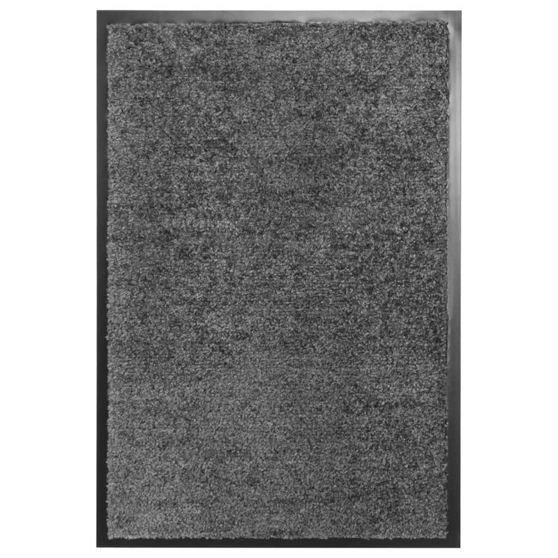 Load image into Gallery viewer, Vidaxl deurmat wasbaar 40x60 cm antraciet
