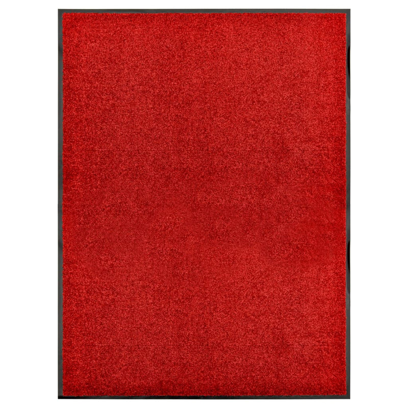 Load image into Gallery viewer, Vidaxl deurmat wasbaar 90x120 cm rood