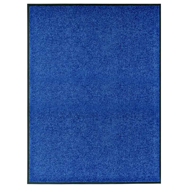Load image into Gallery viewer, Vidaxl deurmat wasbaar 90x120 cm blauw
