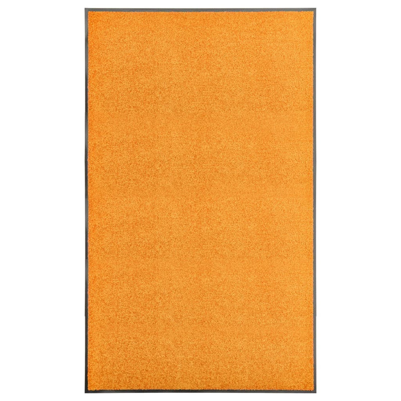 Load image into Gallery viewer, Vidaxl deurmat wasbaar 90x150 cm oranje