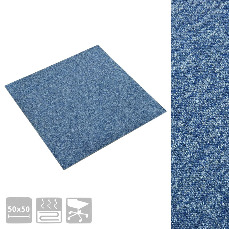 Load image into Gallery viewer, Vidaxl tapijttegels 20 st 5 m² 50x50 cm blauw