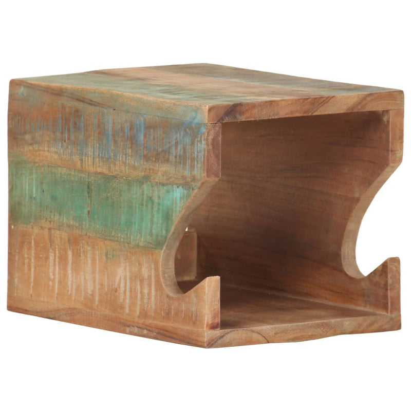 Laden Sie das Bild in Galerie -Viewer, Vidaxl wandfietsenrek 35x25x25 cm massief gerecycled hout
