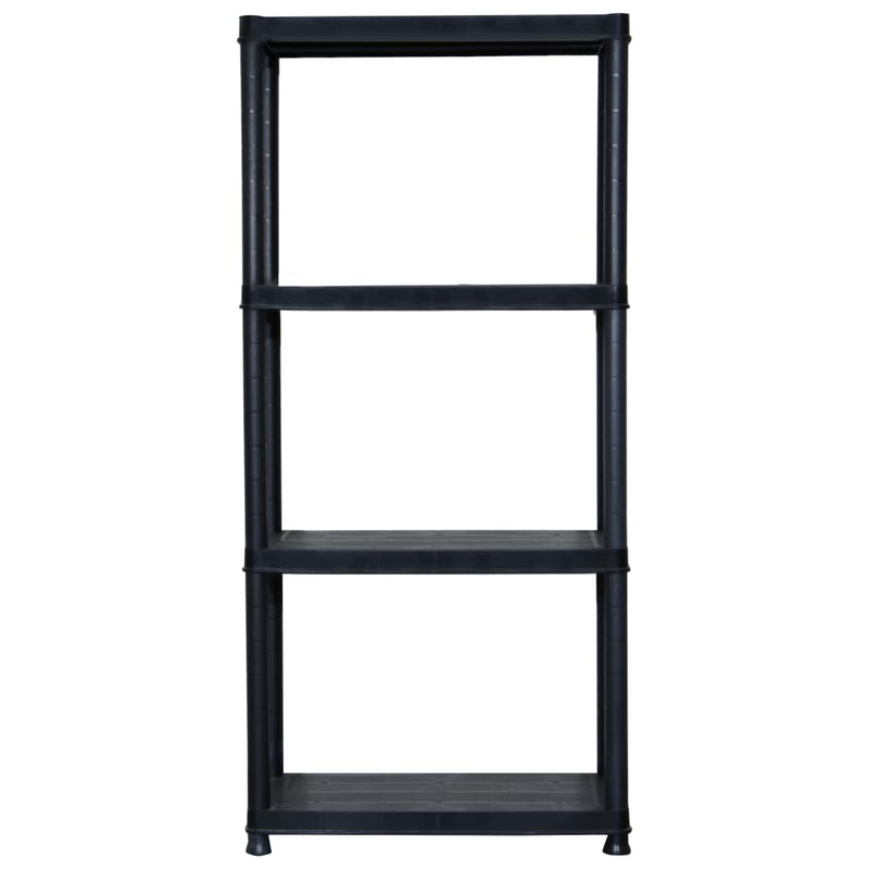 Load image into Gallery viewer, Vidaxl opbergrek 4-laags 61x30,5x130 cm kunststof zwart