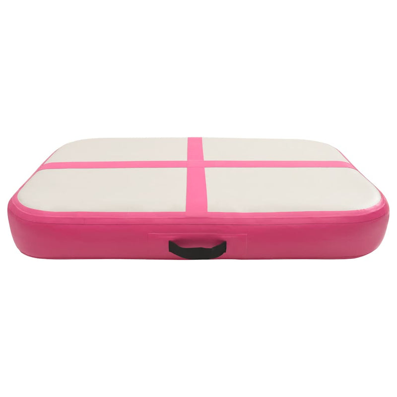 Load image into Gallery viewer, Vidaxl gymnastiekmat met pomp opblaasbaar 60x100x10 cm pvc roze