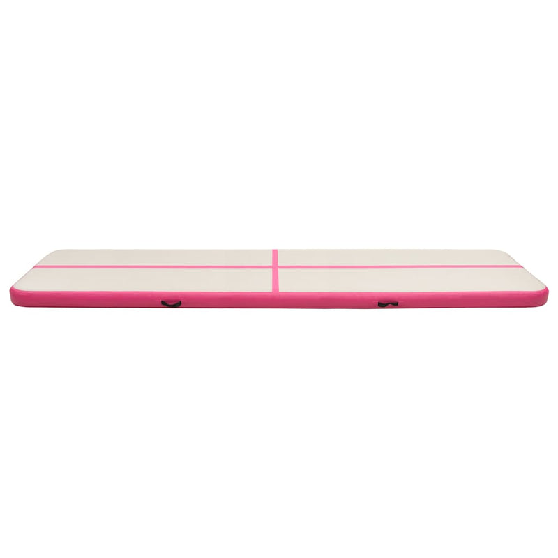 Load image into Gallery viewer, Vidaxl gymnastiekmat met pomp opblaasbaar 700x100x15 cm pvc roze