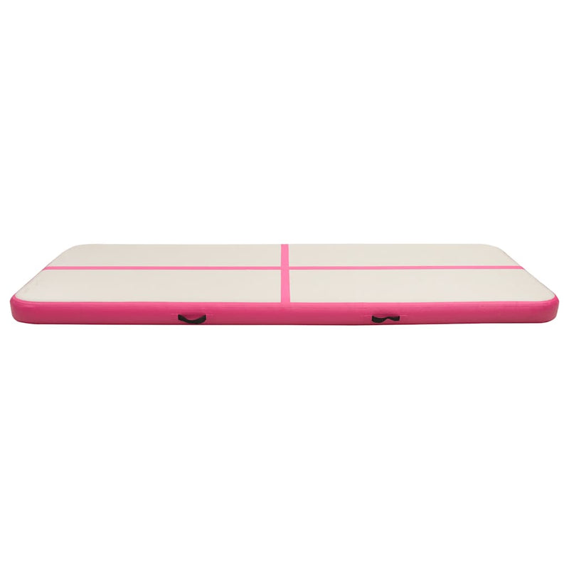 Load image into Gallery viewer, Vidaxl gymnastiekmat met pomp opblaasbaar 300x100x20 cm pvc roze