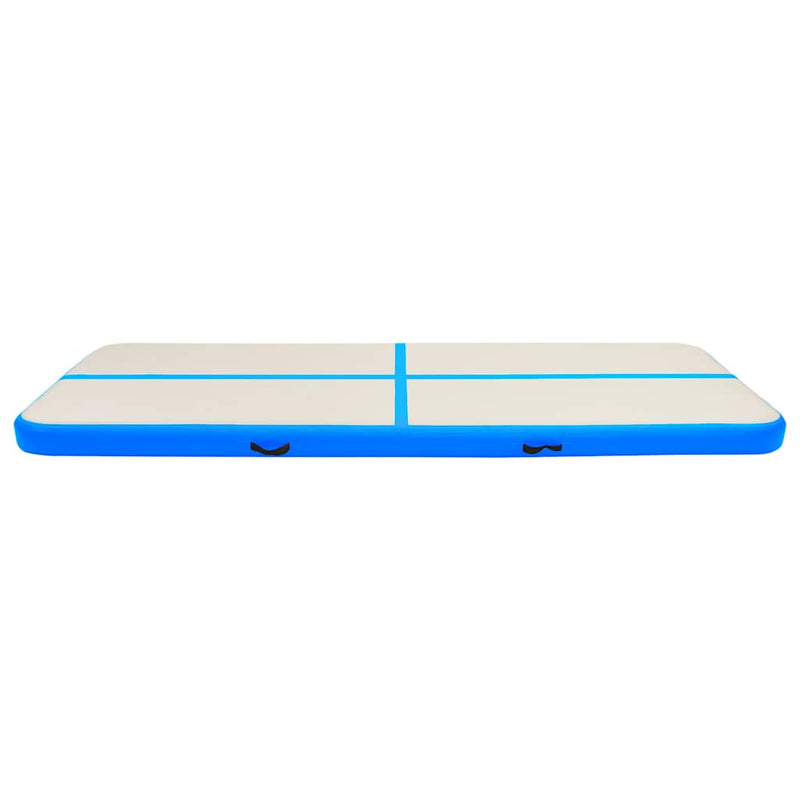 Load image into Gallery viewer, Vidaxl gymnastiekmat met pomp opblaasbaar 500x100x20 cm pvc blauw