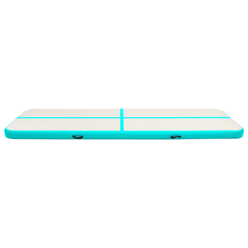 Load image into Gallery viewer, Vidaxl gymnastiekmat met pomp opblaasbaar 700x100x20 cm pvc groen