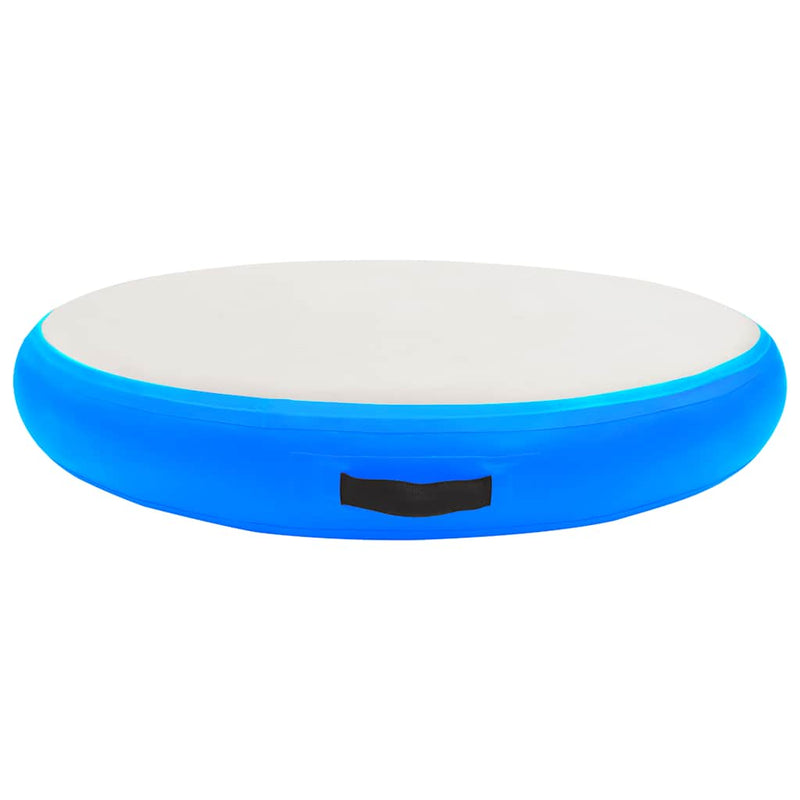Load image into Gallery viewer, Vidaxl gymnastiekmat met pomp opblaasbaar 100x100x15 cm pvc blauw