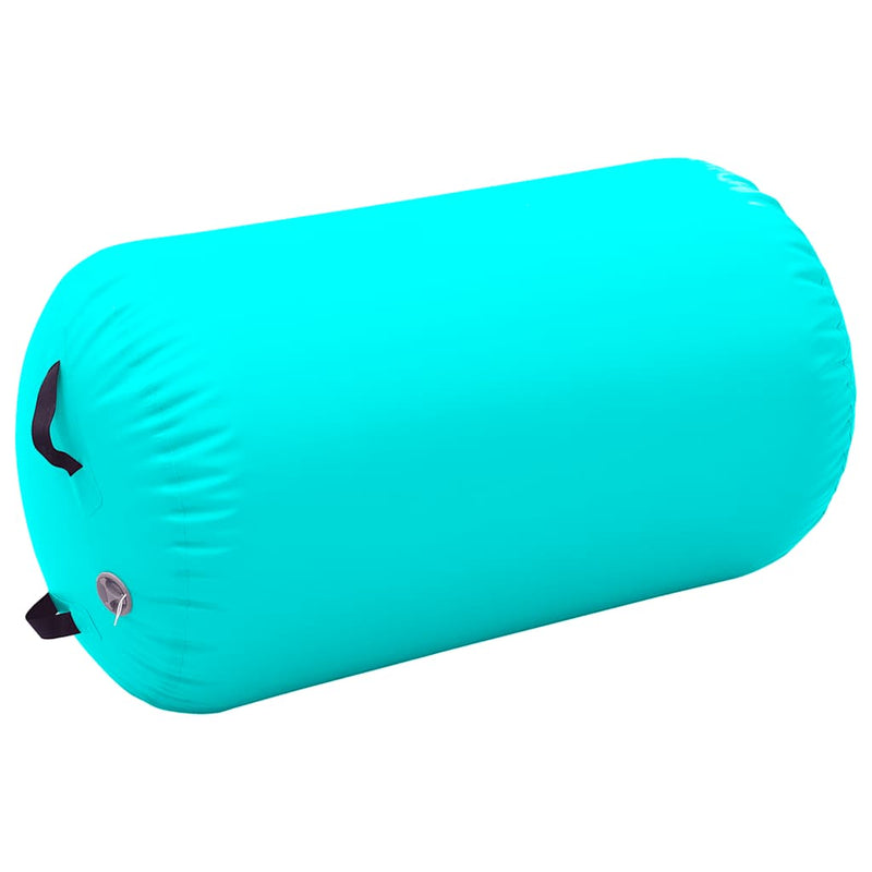 Load image into Gallery viewer, Vidaxl gymnastiekrol met pomp opblaasbaar 100x60 cm pvc groen