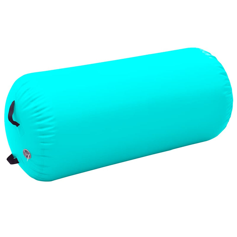 Afbeelding laden in galerijviewer, Vidaxl gymnastiekrol met pomp opblaasbaar 120x90 cm pvc groen