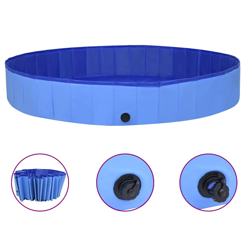 Load image into Gallery viewer, Vidaxl hondenzwembad inklapbaar 300x40 cm pvc blauw