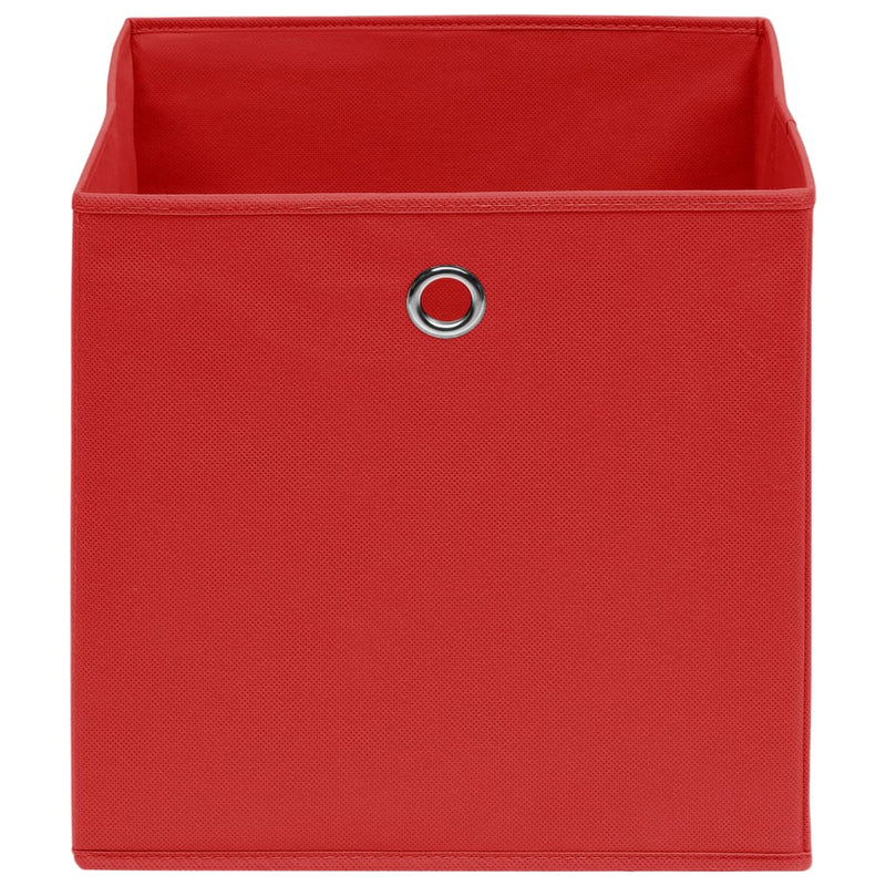 Afbeelding laden in galerijviewer, Vidaxl opbergboxen 10 st 28x28x28 cm nonwoven stof rood