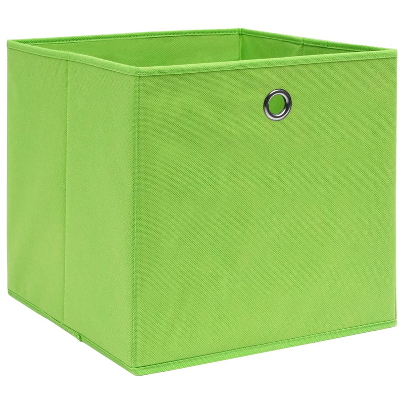 Load image into Gallery viewer, VidaXL Opbergboxen 10 st 28x28x28 cm nonwoven stof groen