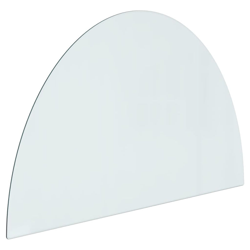 Afbeelding laden in galerijviewer, Vidaxl glasplaat voor open haard half rond 800x500 mm
