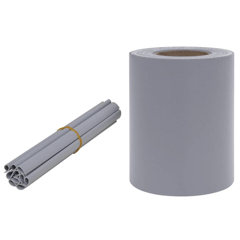 Load image into Gallery viewer, Vidaxl tuinscherm 35x0,19 m pvc mat lichtgrijs