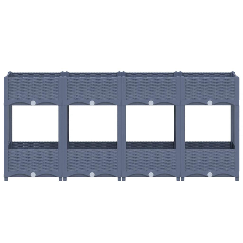 Load image into Gallery viewer, Vidaxl plantenbak verhoogd 160x40x71 cm polypropyleen