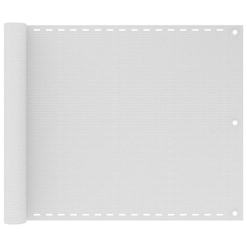 Load image into Gallery viewer, Vidaxl balkonscherm 75x500 cm hdpe wit