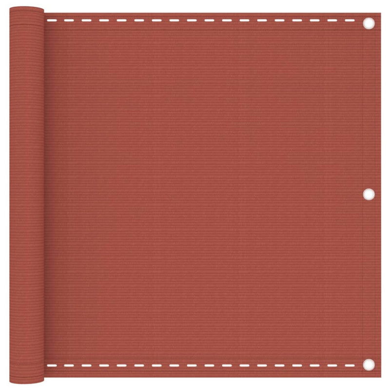 Load image into Gallery viewer, Vidaxl balkonscherm 90x600 cm hdpe terracottakleurig