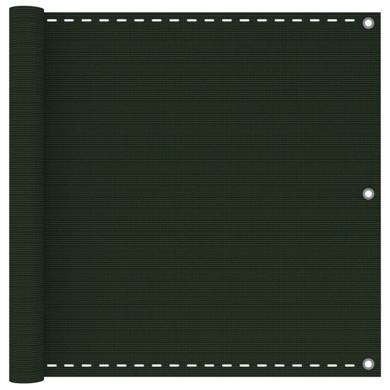 Load image into Gallery viewer, Vidaxl balkonscherm 90x500 cm hdpe donkergroen