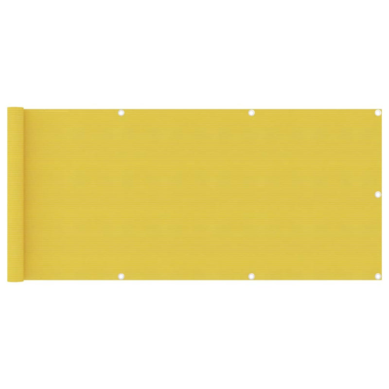 Load image into Gallery viewer, Vidaxl balkonscherm 75x500 cm hdpe geel