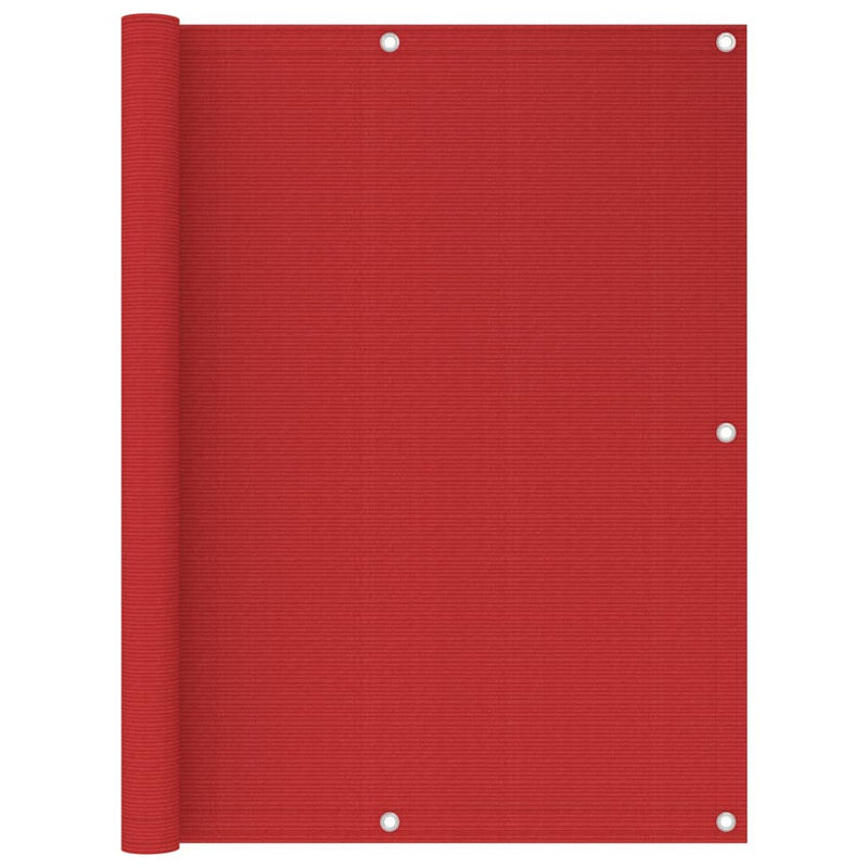 Load image into Gallery viewer, Vidaxl balkonscherm 120x500 cm hdpe rood