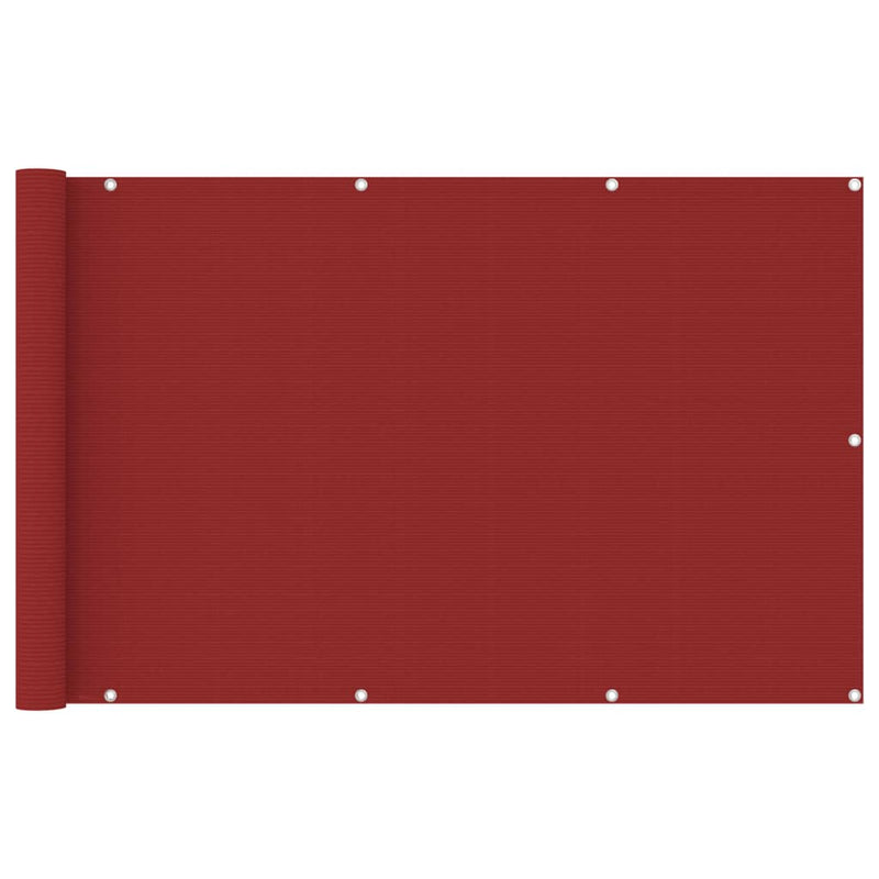 Load image into Gallery viewer, Vidaxl balkonscherm 120x600 cm hdpe rood