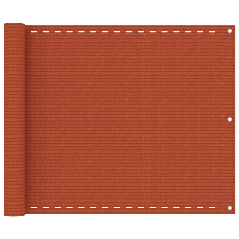 Load image into Gallery viewer, Vidaxl balkonscherm 75x600 cm hdpe oranje