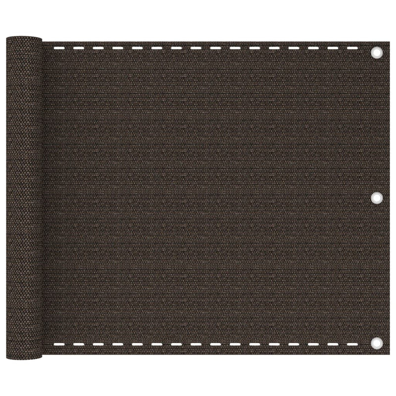 Load image into Gallery viewer, VidaXL Balkonscherm 75x400 cm HDPE bruin