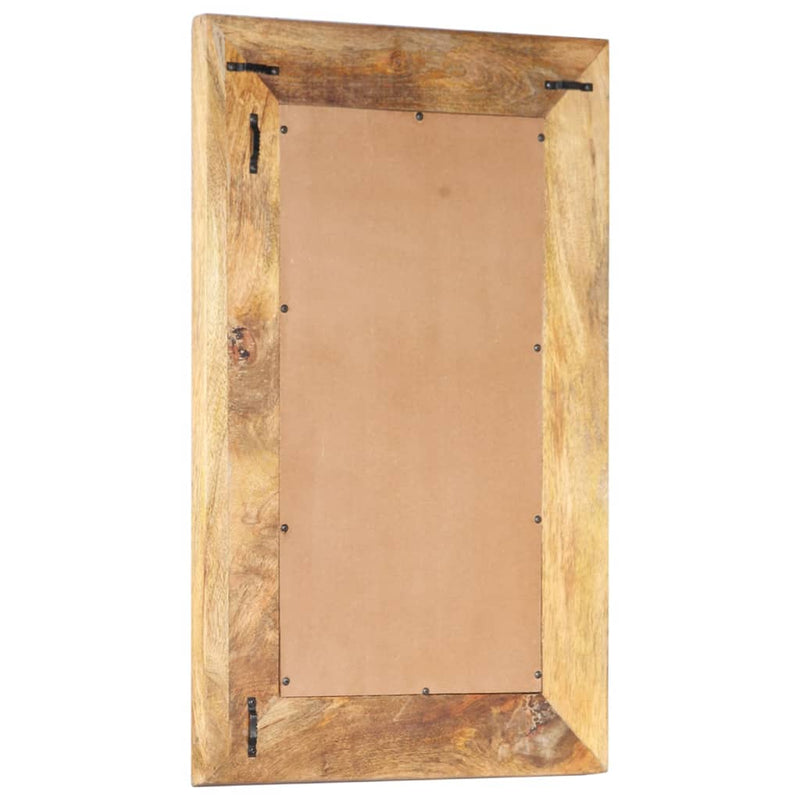 Chargez l'image dans la visionneuse de la galerie, Vidaxl spiegel handgesneden 80x50x2,6 cm massief mangohout